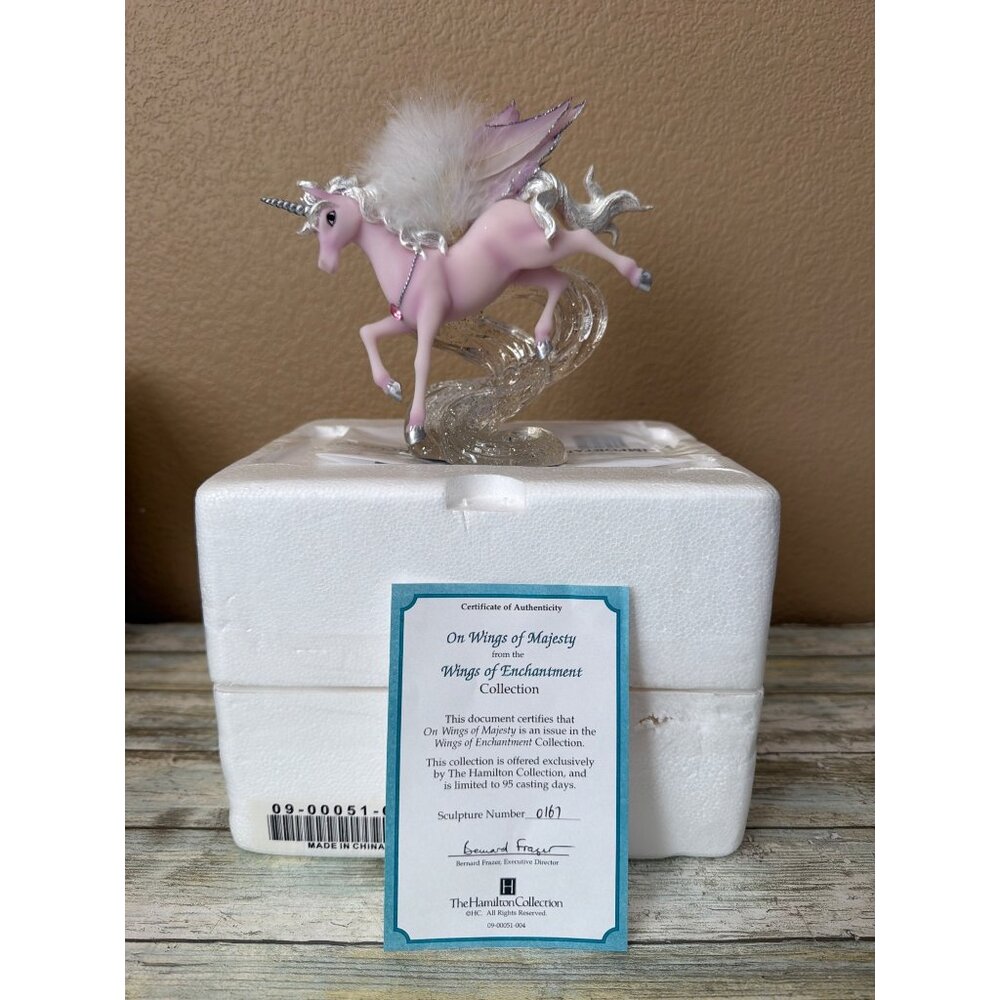 Hamilton Collection Pegasus Wings of Enchantment On Wings of Majesty NEW in Box
